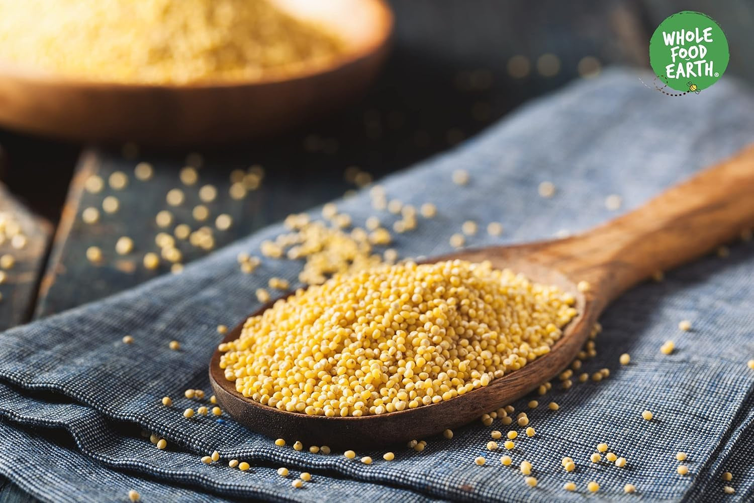 Proso ziemne pełnoziarniste - bez GMO - naturalne - wegańskie - bez nabiału - bez dodatku cukru - 1 kg