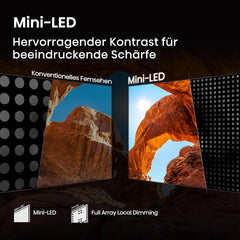 Televizor Hisense 50U7Q de 50 de inci, mini LED ULED 4K, Smart TV, motor Hi-View AI, mod de joc Pro la 144Hz, FreeSync Premium, subwoofer încorporat, Dolby Vision IQ Atmos, AirPlay, control vocal [2025]