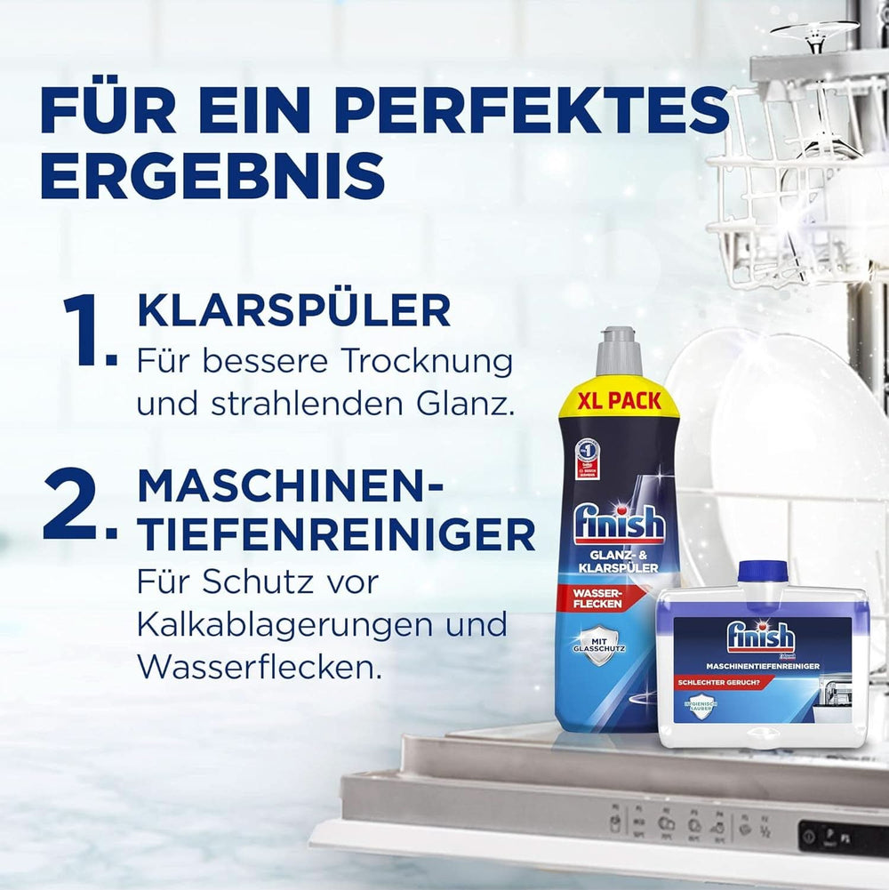 Detergent pudră Finish Classic, fără fosfați - pentru un rezultat strălucitor la spălarea vaselor Detergenti Bucatarie Naty Shop