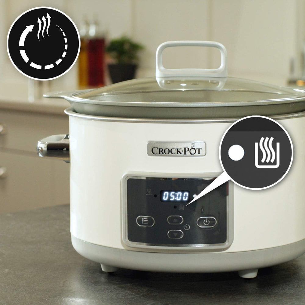 Cyfrowa wolnowarowa kuchenka Crock-Pot Saute Wolnowar z duraceramiką 5 litrów, CSC026X Wolnowar Naty Shop