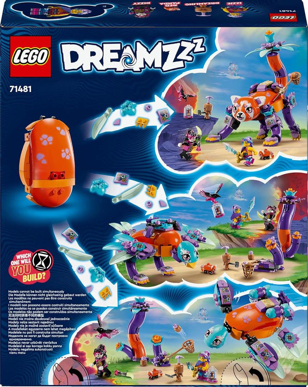 LEGO Dreamzzz 3 w 1 Zwierzęta Izzie Dream, magiczne jajko z minifigurkami Izzy'ego i Dizzy'ego oraz figurkami zwierząt, zestaw fantasy, prezent dla dziewcząt i chłopców w wieku 8 lat 71481 Zestawy do budowania Besuche w sklepie LEGO