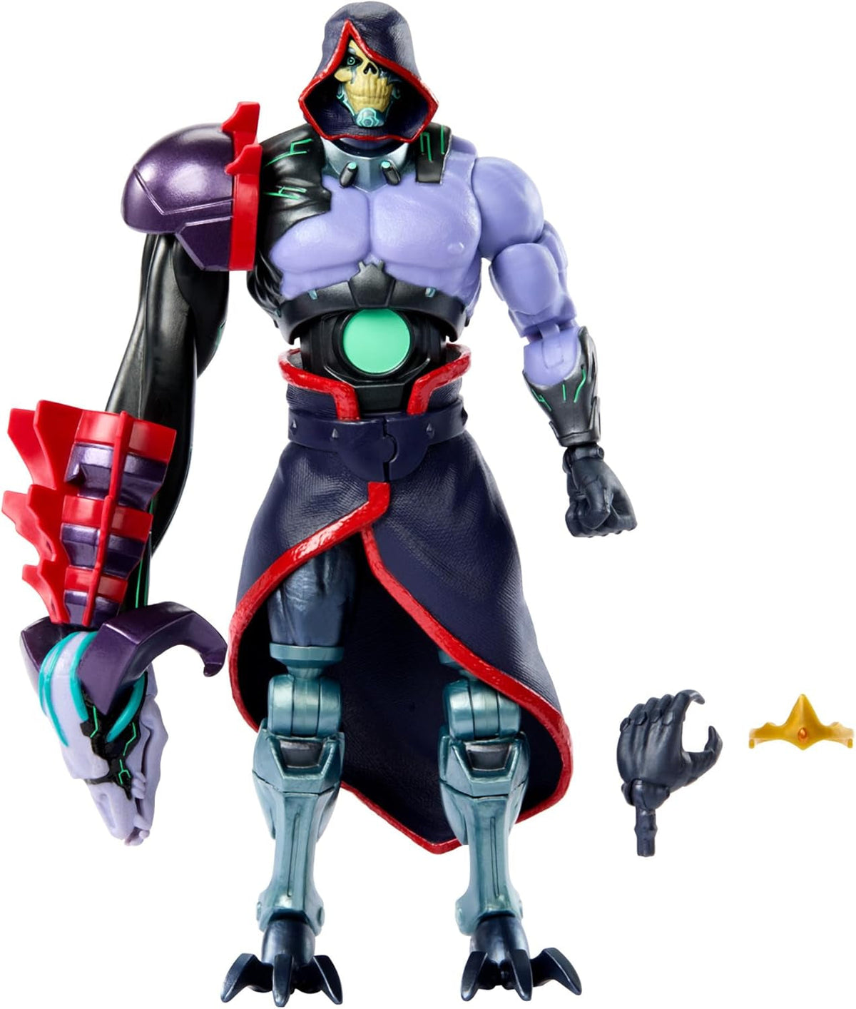 Masters of the Universe: Revolution Masterverse Skeletor Action Figure, figurină de colecție cu 30 de puncte de mișcare și braț robotic mobil, Motu Toy, HYC46 Action figures Naty Shop Titlu implicit