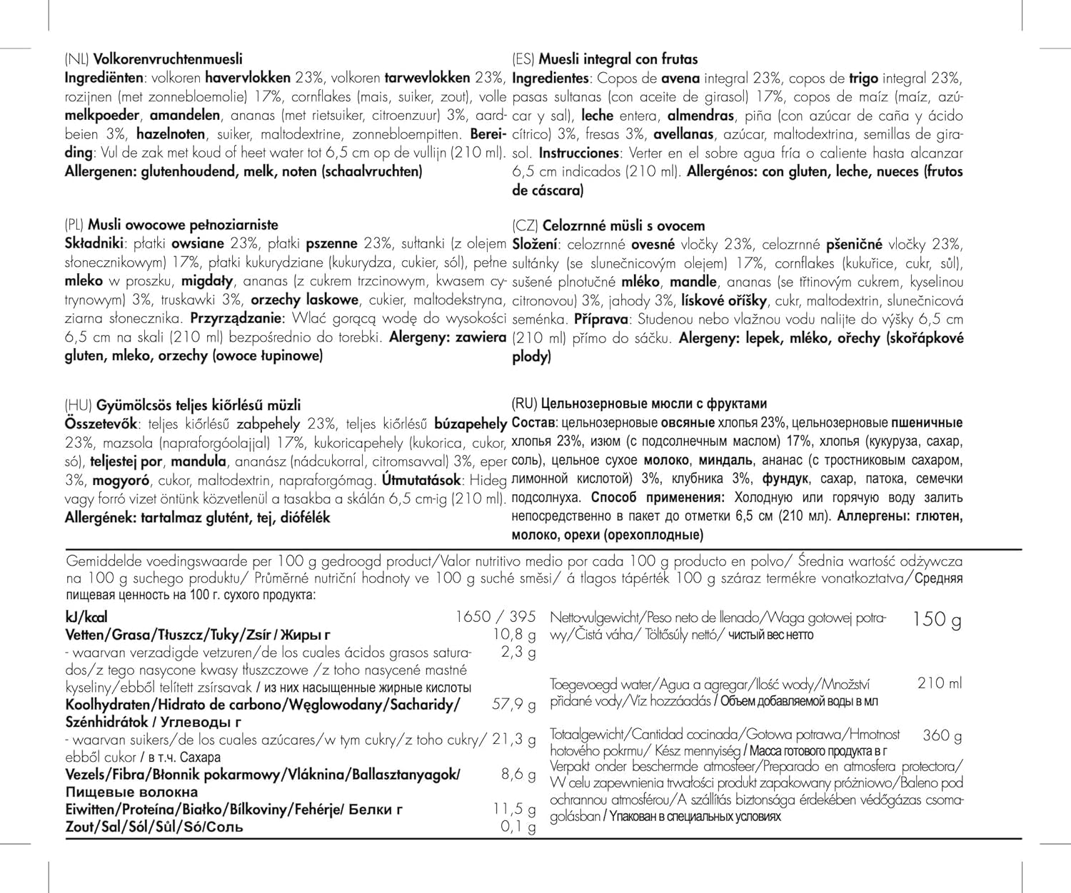 Trek'n Jedz musli z całych owoców