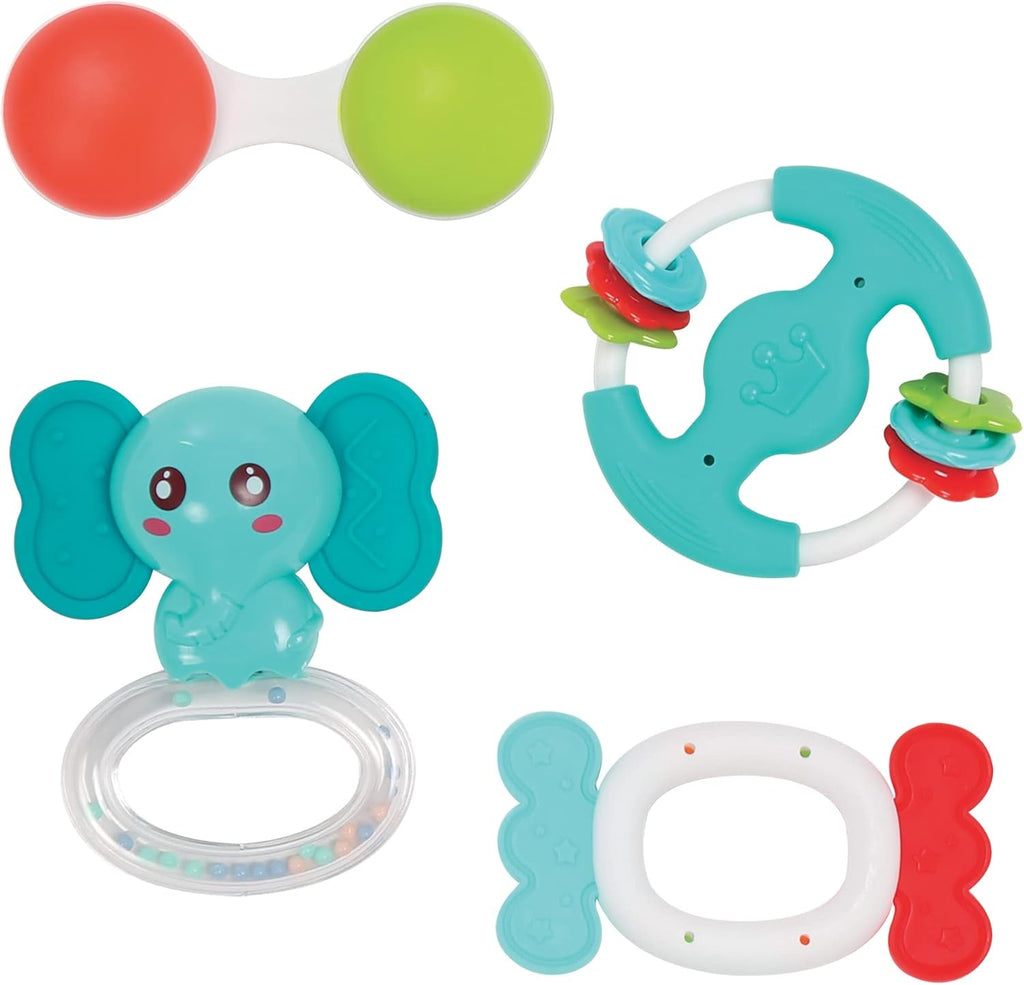 LUDI - Clopoțel Planet - Jucărie pentru copii - De la 3 luni - Culori vibrante, texturi diferite și formă originală - Promovează abilitățile motorii fine și dexteritatea Jucarii Bebe Naty Shop 4 zornăitoare