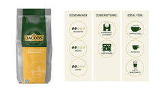 Jacobs Professional Le Grand Café Cream, całe ziarna kawy 1kg, Łagodna, Intensywność 2/5 Coffee Naty Shop