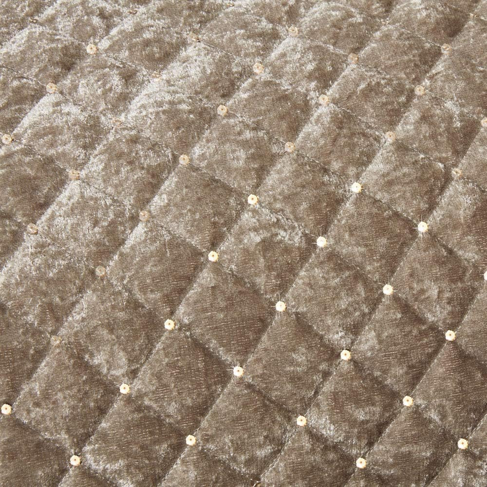 Komplet pościeli Emma Barclay Glamour na łóżko podwójne, norka, poliester, krem Emma Barclay Łóżka i kołdry