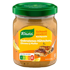 Knorr Schnell gewürzt Kochpaste Gebratenes Hühnchen, Zitrone & Pfeffer einfach & schnell für einen besonders intensywnyven, geballten Gesmack 165 g