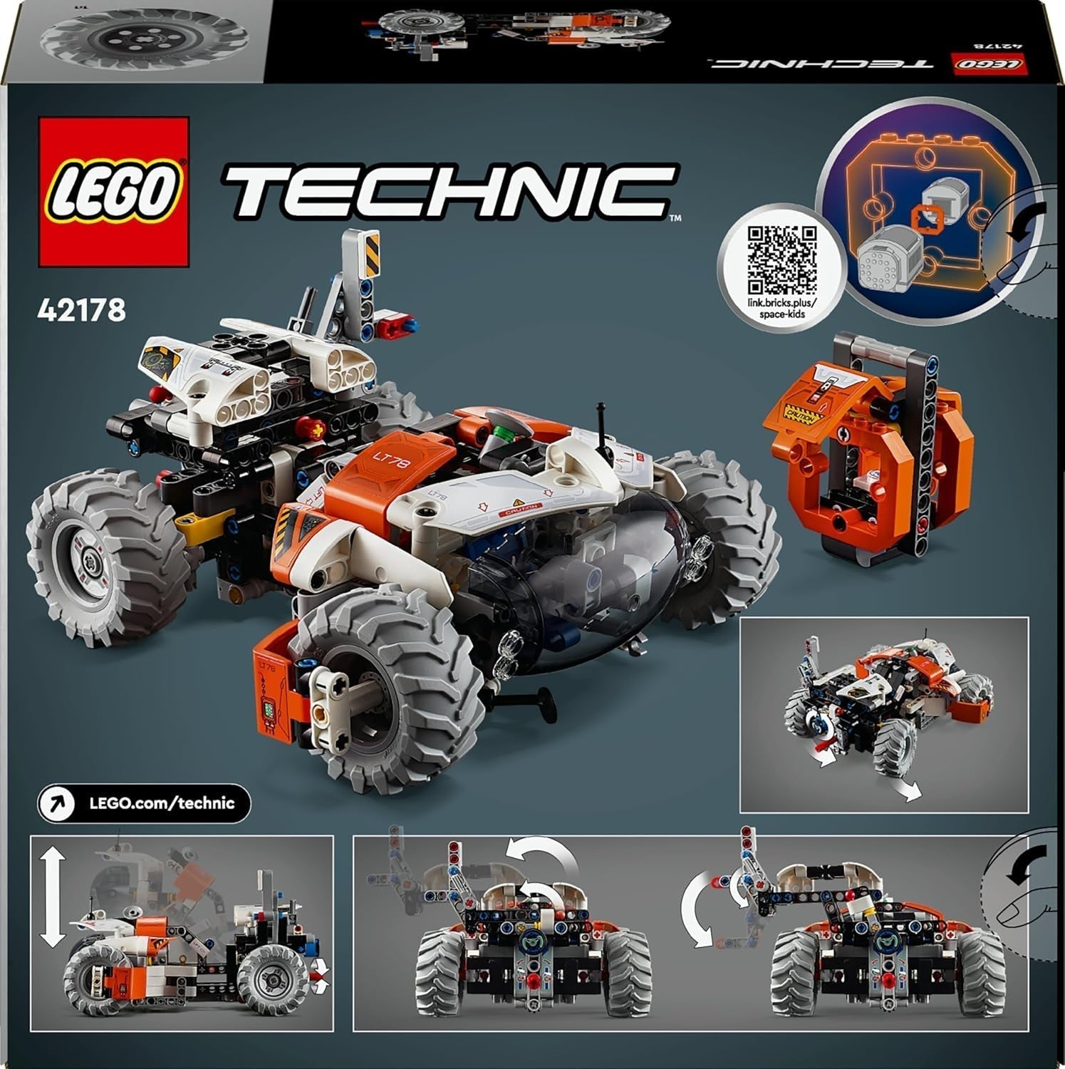 LEGO Technic LT78 kosmiczny pojazd transportowy, kosmiczny zestaw do budowania do wypraw badawczych i kosmicznych przygód, pomysłowa zabawa dla chłopców i dziewcząt, prezent dla dzieci powyżej 8 lat 42178 Zestawy do budowania Besuche den LEGO-Store