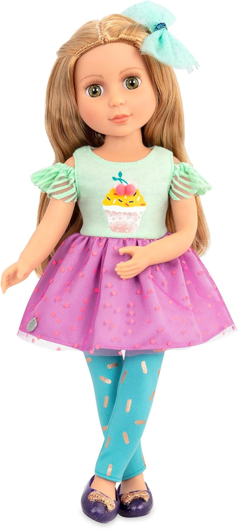 Glitter Girls - GG Surprise Birthday Party Set & Sashka - Bewegliche 36cm Puppe Sashka - Überraschungs-Geburtstagsparty-Set - Tisch & Stühle Möbel - 3 Jahre +