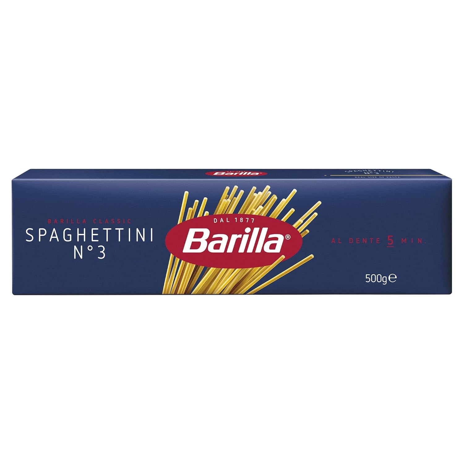 Barilla Pasta Klassische Spaghetti n.5 aus wysokiej jakości Hartweizen immer al dente, (1 x 500 g), geschmacklos