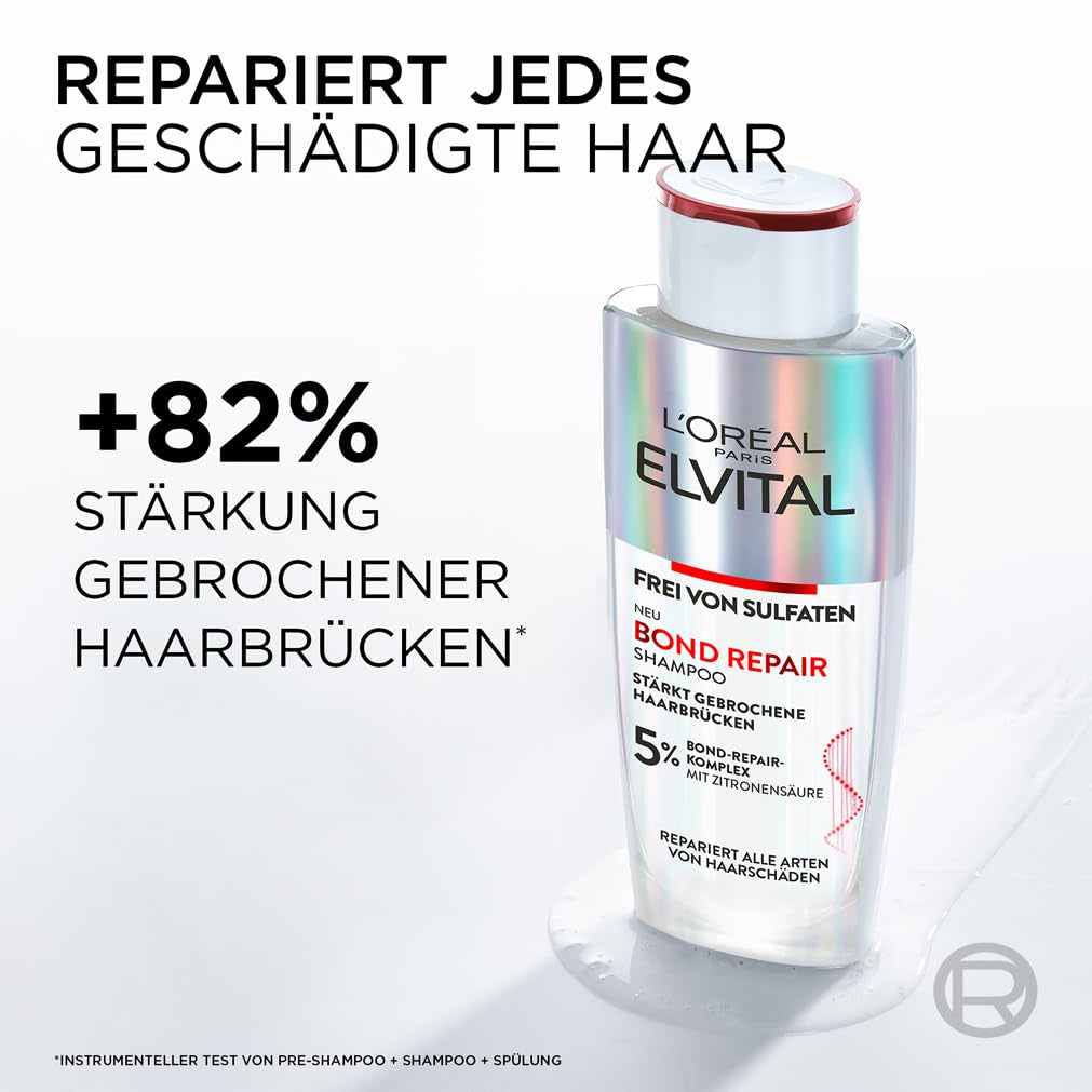 L'Oréal Paris Elvital Bond Repair Szampon, delikatne mycie do regeneracji włosów L'Oréal Prysznic i Kąpiel