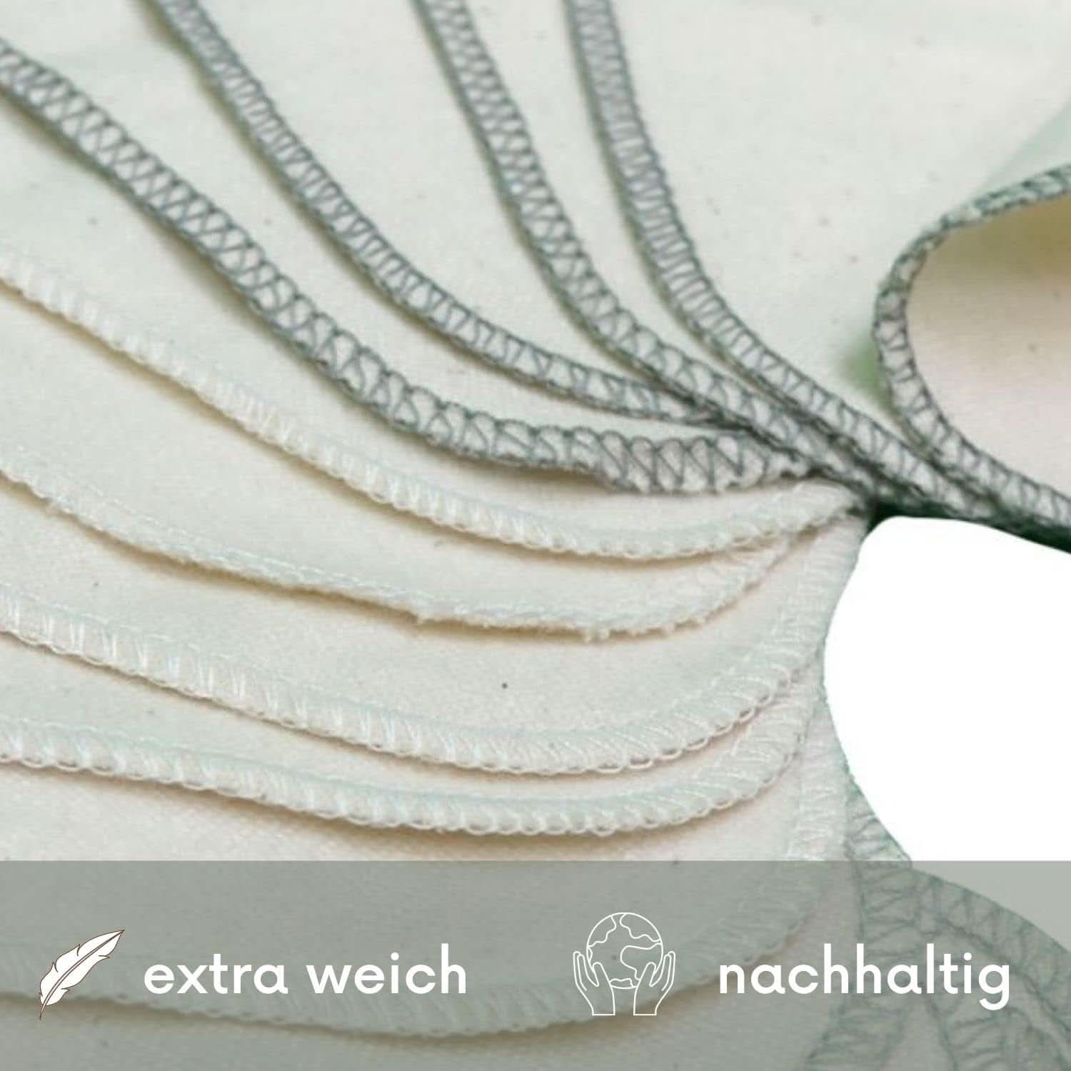 Avo + Cado - Pachet de 15 Provee de spălat reutilizabile pentru bebeluși ca înlocuitor pentru șervețele umede (culoare: gri) Mama si Copilul Naty Shop