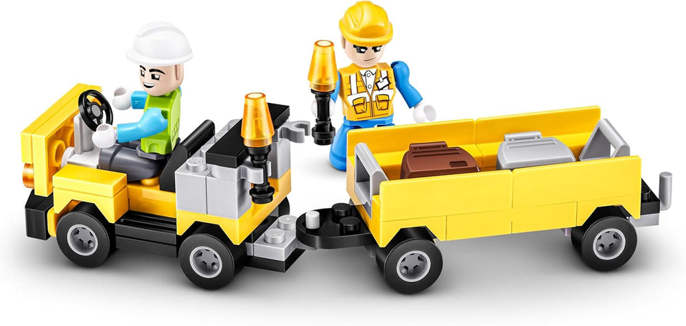 MAX Adventure Spielset Flughafen (793 Teile) Bausteine Spielzeug für Kinder ab 5 Jahren Fahrzeuge Auspacken Entdecken