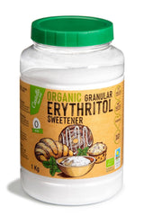 Naturalny organiczny erytrytol, 10G = 7G cukru, 1 Kg Słodzików Naty Shop