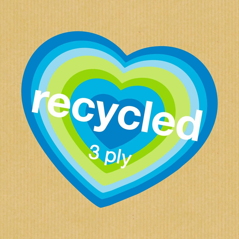 Hârtie igienică Renova 100% RECICLATĂ 9 role, albă, normală