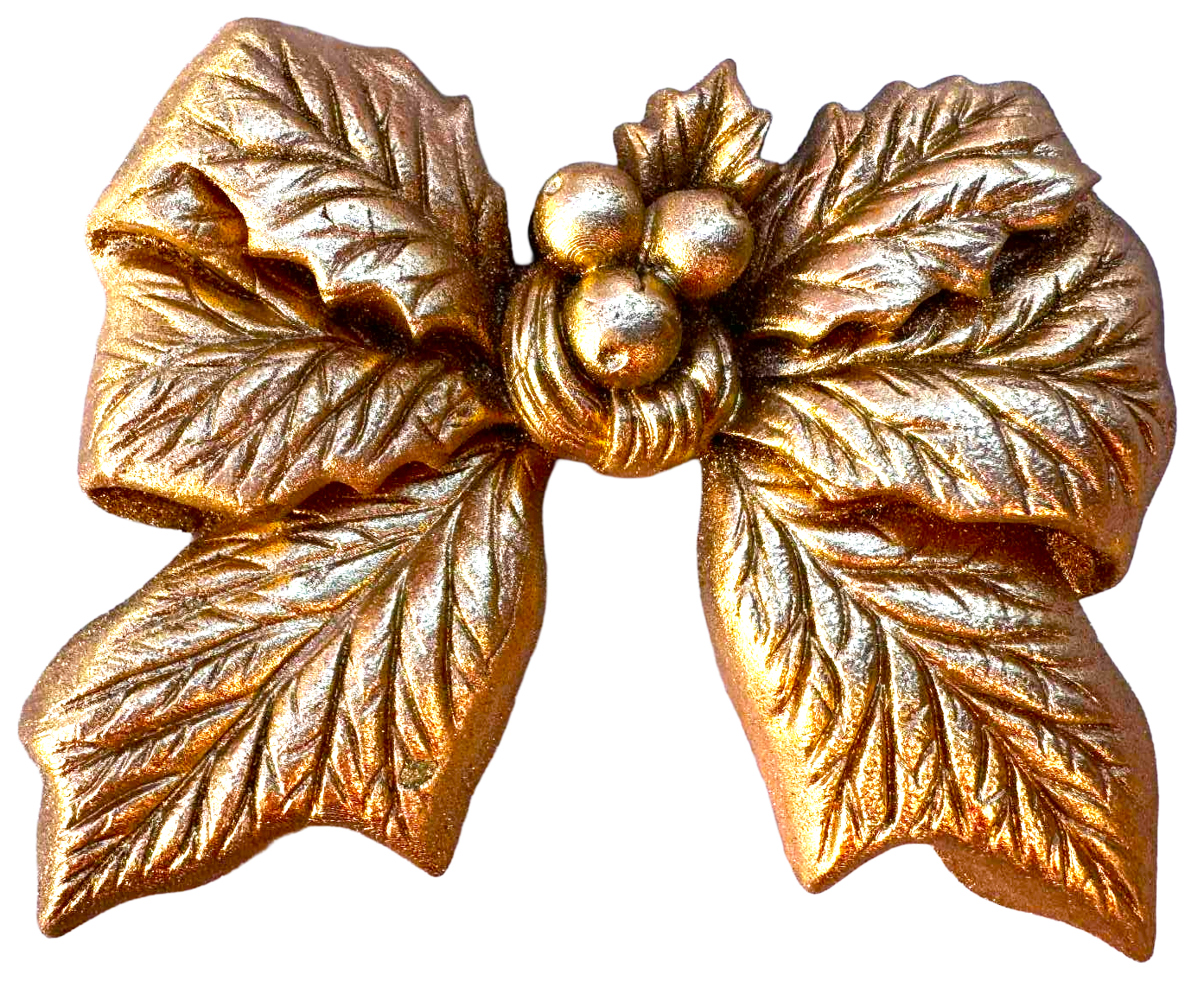 Delikatny jadalny kwiat bożonarodzeniowy – 7,5 cm, złoty, słodki