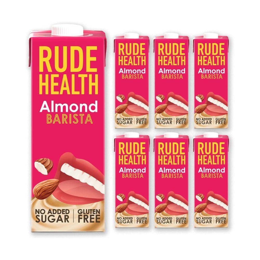 Rude Health 6 x 1 litr Bio-nerkowca, 100% naturalny Bio-Getränk, glutenfrei, ungesüßt, preisgekrönt, gesund i wegański, 100% recykling Verpackung