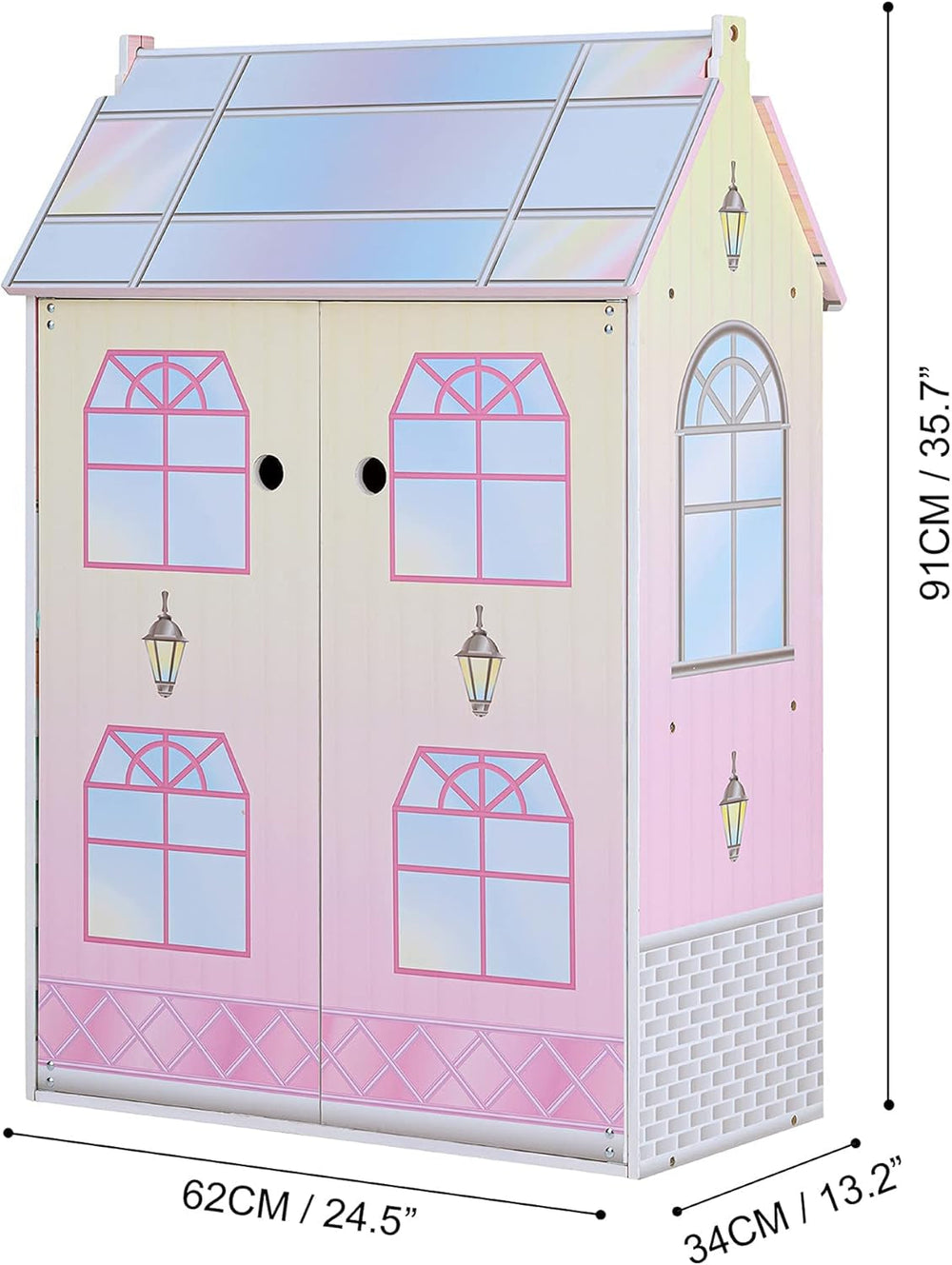 Olivias Little World Glasshouse Kids 12" domek dla lalek i 10 akcesoriów dla lalek 3,5" Multi Td-12518D Domki dla lalek Naty Shop