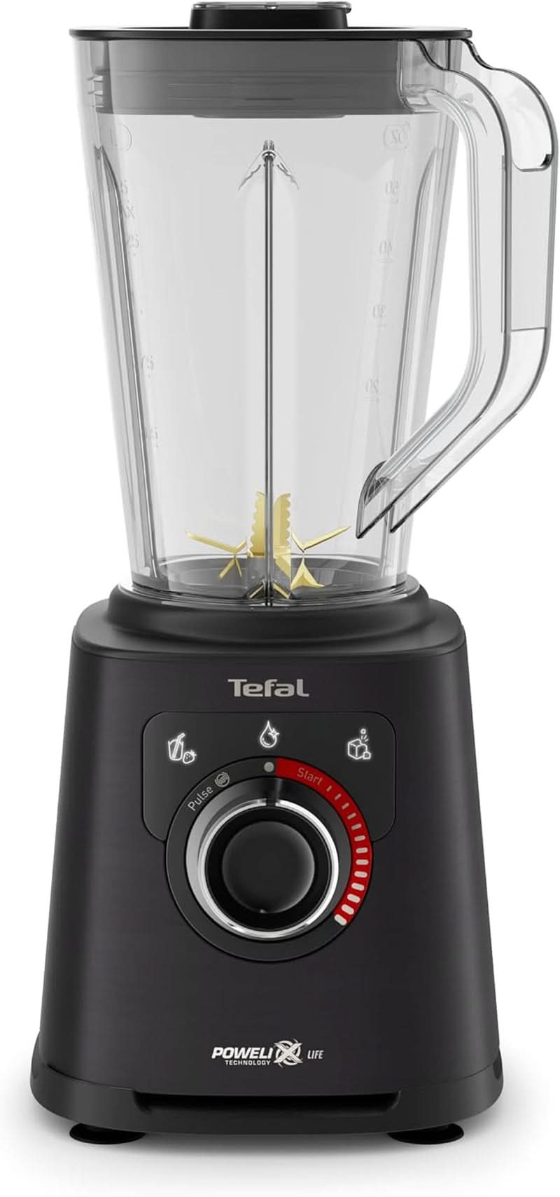 Mikser stojący Tefal Perfectmix+, 3 programy automatyczne, Powelix-Klingentechnologie, system chłodzenia powietrzem, pojemność 2 l, Tritan-Behälter, Inkl. Spatel, Schwarz, BL88A831 Kuchnia Naty Shop