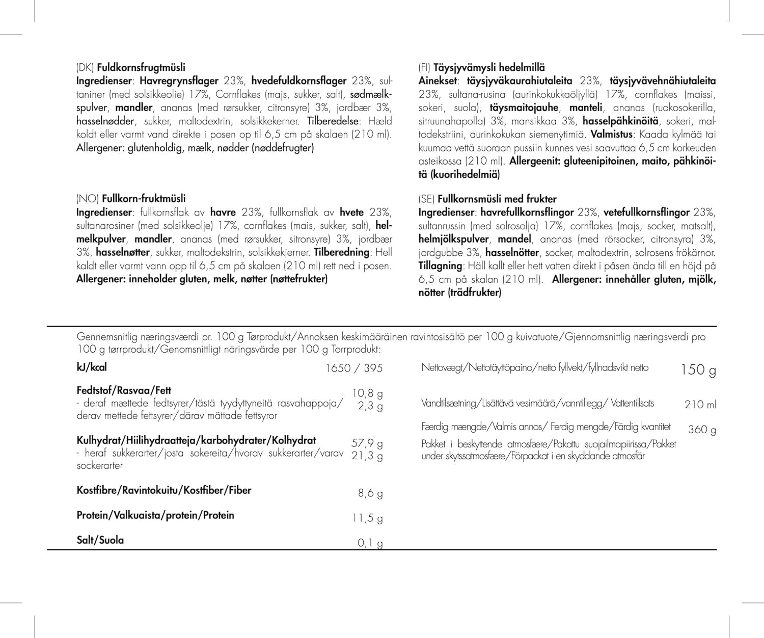 Trek'n Jedz musli z całych owoców