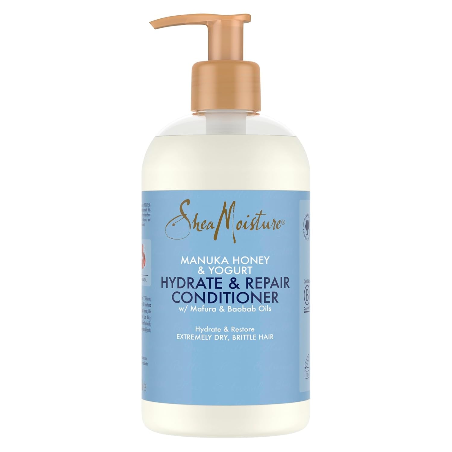 Sheamoisture Hydrate & Repair Odżywka do włosów wyjątkowo suchych i łamliwych, Miód Manuka i Jogurt Sheamoisture Hair Care 384ml