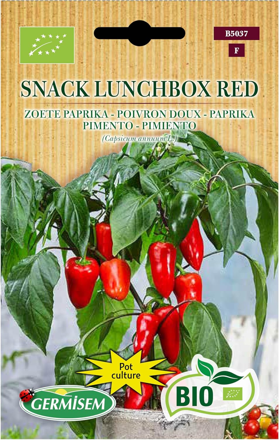 Paprika Snack Lunchbox Red
