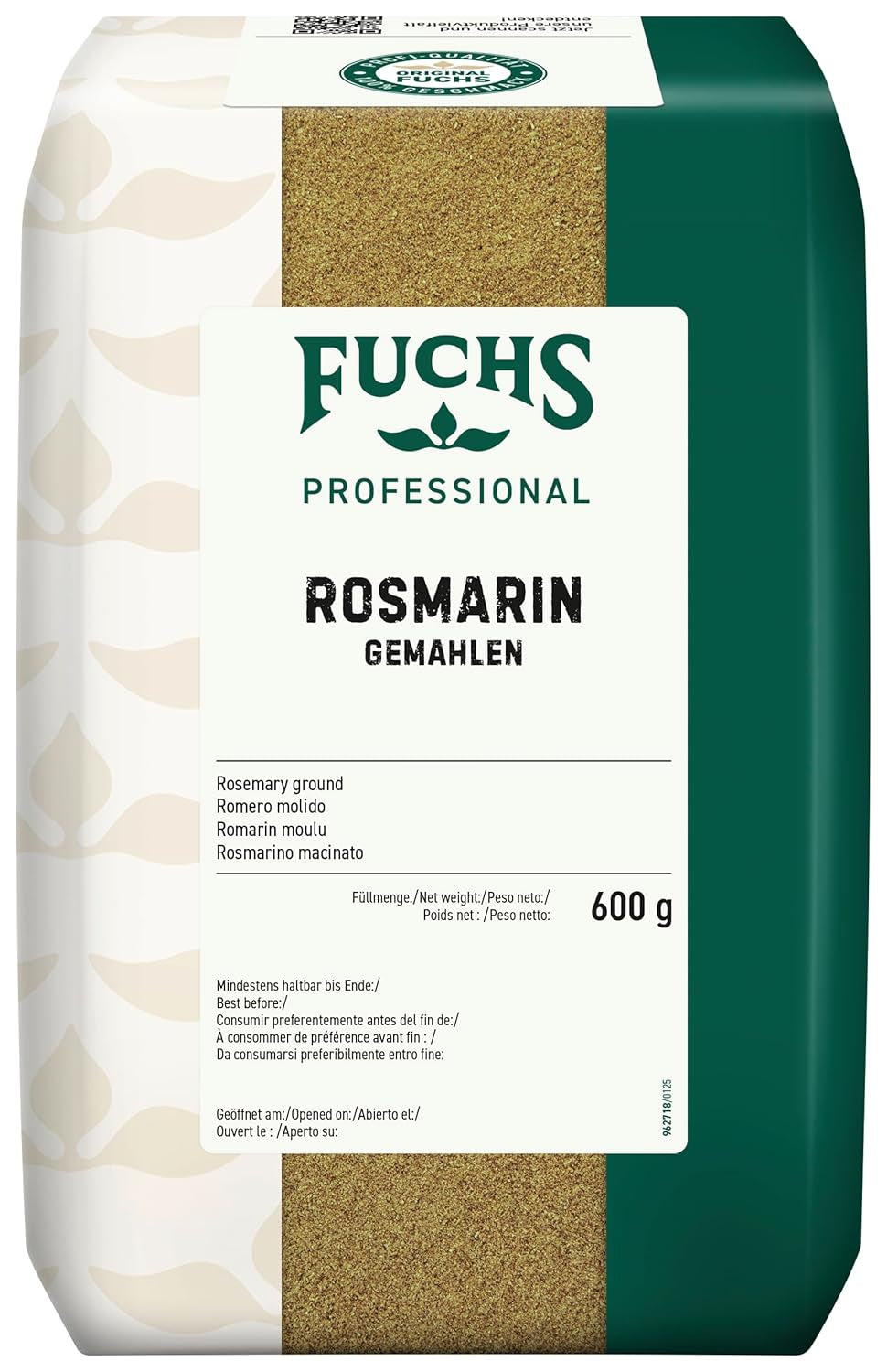 - Rozmaryn gemahlen | Für Rosmarin-Kartoffeln i Lamm-Gerichte | Profi-Qualität für Großverbraucher | Worek 0,6 kg nadaje się do recyklingu