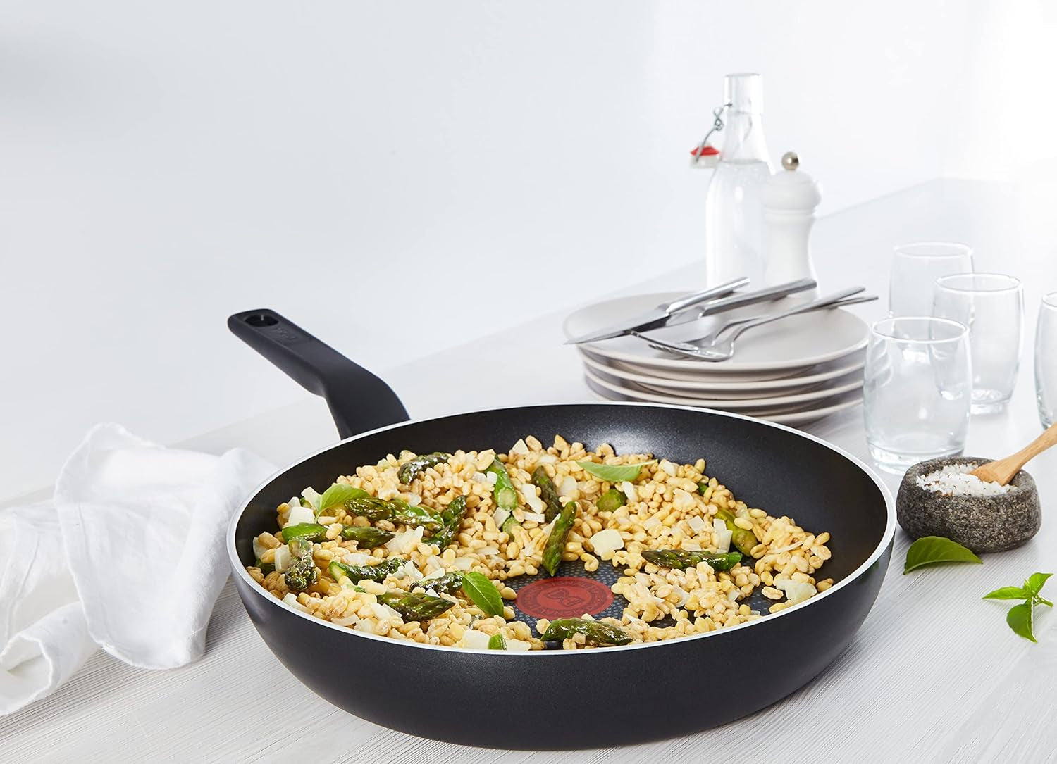 Tefal C27808 Generous Cook Pan 32 cm, powłoka nieprzywierająca, dno Thermo-Fusion, wszystkie rodzaje płyt indukcyjnych Garnki i patelnie Naty Shop