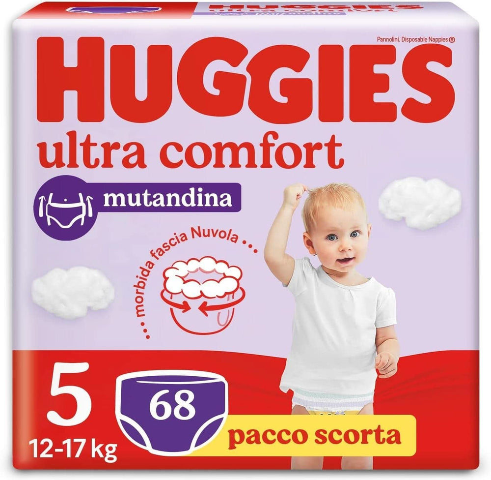 Pantaloni pentru scutece Huggies Ultra Comfort Mama si Copilul Naty Shop Mărimea 5 (Pachet de 68) 5 Stk