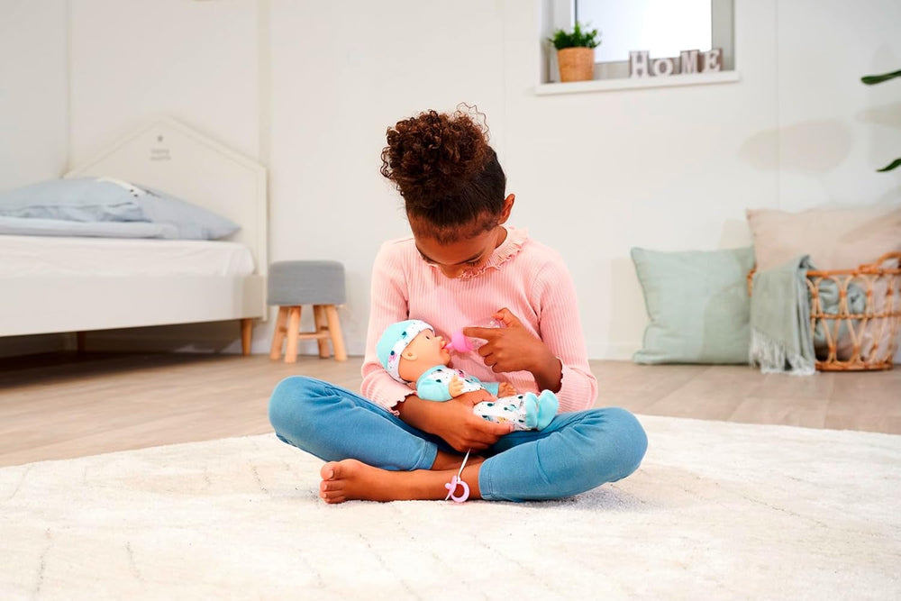 Noworodek Baby Elephant Vinyl Doll z funkcją karmienia i picia, butelka i smoczek, 30 cm, 2-letnie lalki Naty Shop