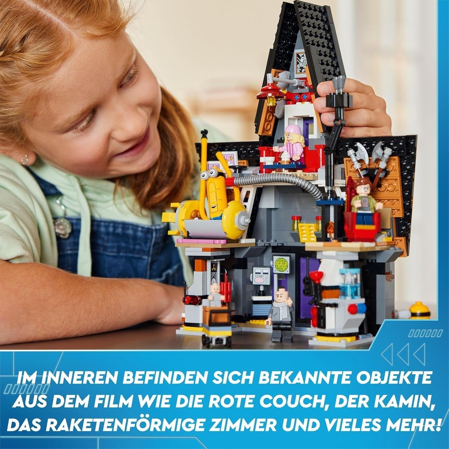 LEGO I — Simply Incorrigible 4 Willa rodzinna Gru i Minionków I — Simply Incorrigible 4 Zestaw filmowy Zabawkowy prezent dla chłopców i dziewcząt od 8 lat i więcej 75583 Zestawy do budowania Beuche den LEGO-Store