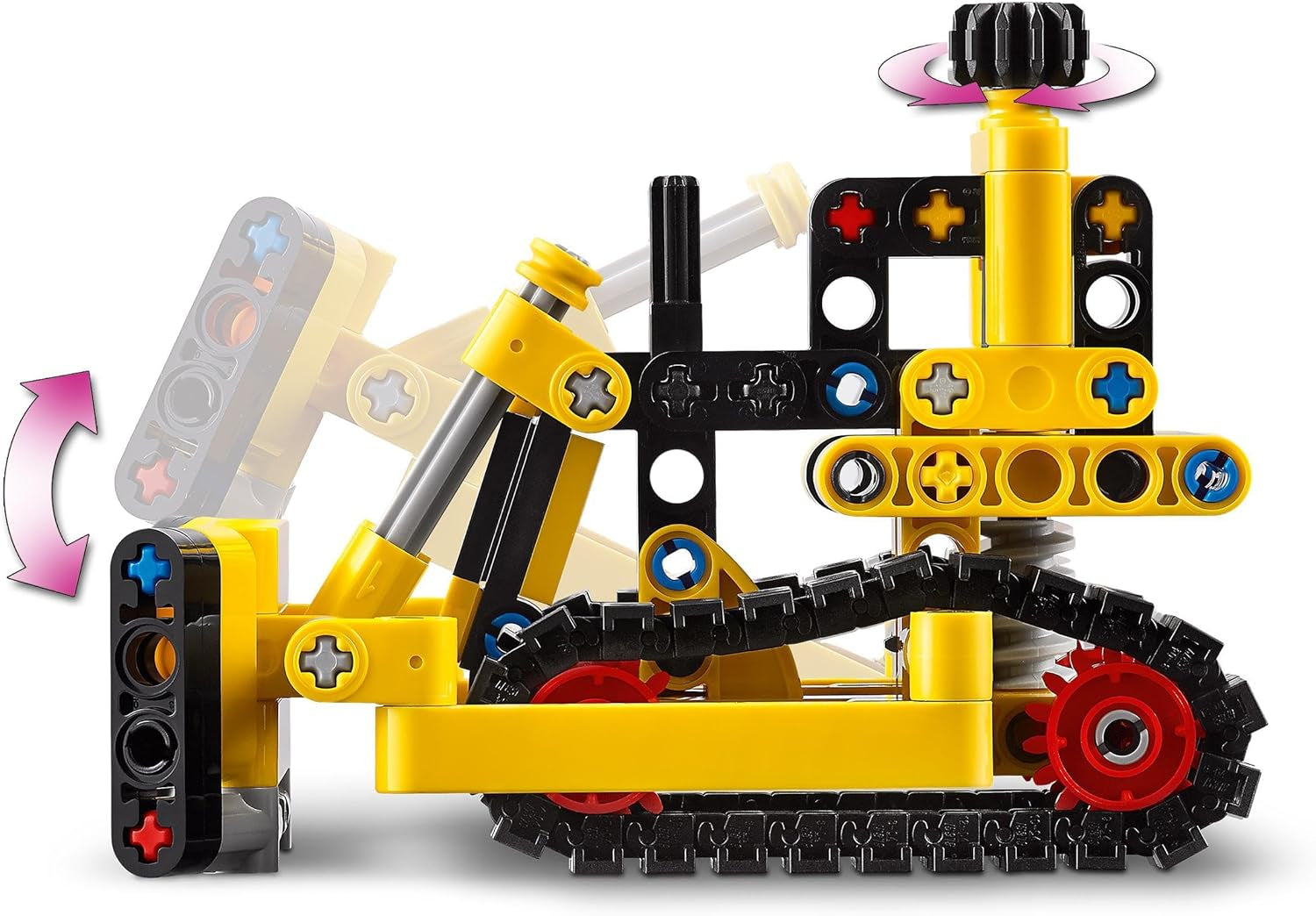 LEGO Technic Ciężki spychacz Zabawkowy spychacz Dodaj do placu budowy Zabawka konstrukcyjna dla dzieci Prezent techniczny dla chłopców i dziewcząt w wieku 7 lat 42163 Zestawy konstrukcyjne Besuche den LEGO-Store
