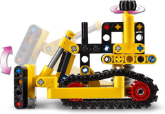 LEGO Technic Ciężki spychacz Zabawkowy spychacz Dodaj do placu budowy Zabawka konstrukcyjna dla dzieci Prezent techniczny dla chłopców i dziewcząt w wieku 7 lat 42163 Zestawy konstrukcyjne Besuche den LEGO-Store