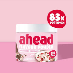 Ahead Flavour Powder Czekolada Truskawkowa 250 gramów, 83 porcje Smaki Naty Shop