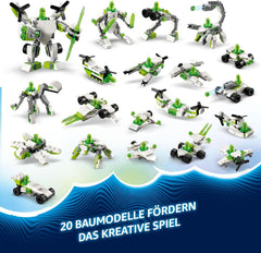 LEGO Dreamzzz Przygoda Z-Bloba z robotem i pojazdem, zabawkowy mech 20 w 1, dla dziewcząt i chłopców, dzieci w wieku od 7 lat, zestaw fantasy z minifigurką Mateo, 20 wersji Z-Bloba 71487 Zestawy do budowania Szukaj w sklepie LEGO