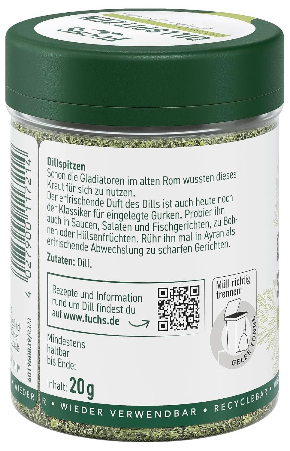 Fuchs siekany koperek, 20 gramów Condimente Naty Shop