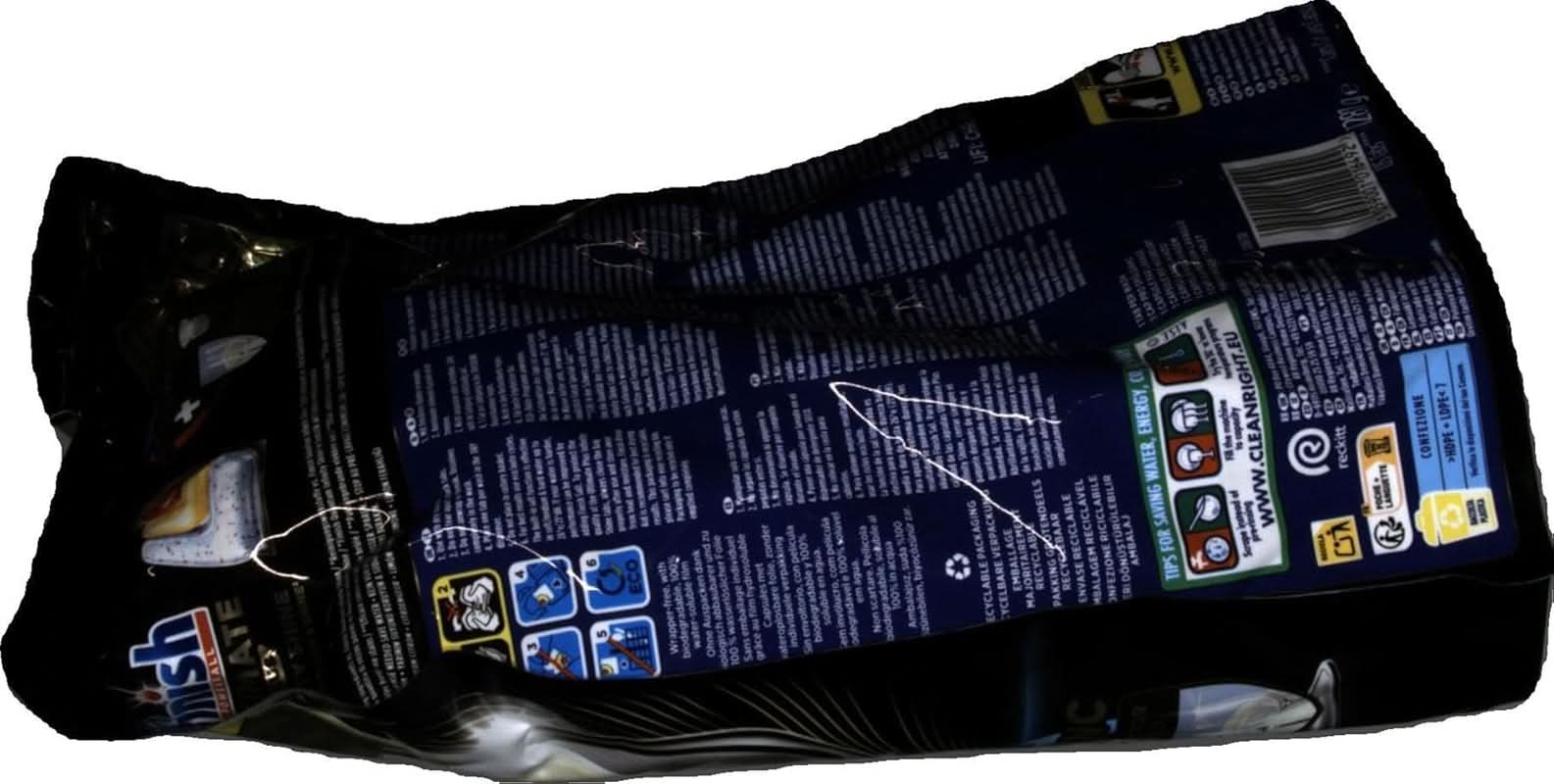 Tabletki Finish Ultimate plus Infinity Shine Citrus do zmywarki - Tabletki do zmywarki, intensywne czyszczenie - 105 kapsułek, cytrynowe Naty Shop