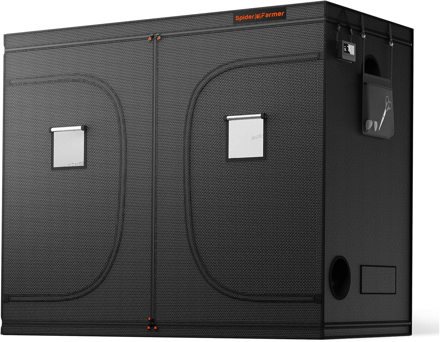 Namiot do uprawy Spider Farmer Pro 70x140x200 cm z drzwiami rolowanymi, oknem obserwacyjnym, zdejmowanym panelem podłogowym, tkaniną Mylar 2000D, do hydroponiki wewnętrznej z SF4000, G4500, SE4500