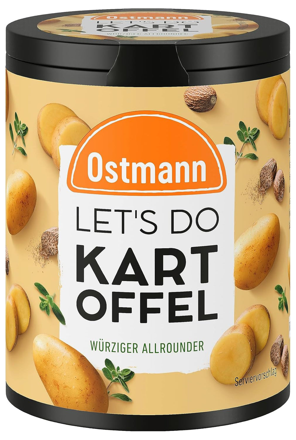 Ostmann Gewürze - Let's Do Fisch Allrounder | Gewürzsalz für Bratfisch, Flammlachs i Meeresfrüchte | Würziger Allrounder z musztardą, cytryną i koperkiem | 85 g w koszu Metalldose