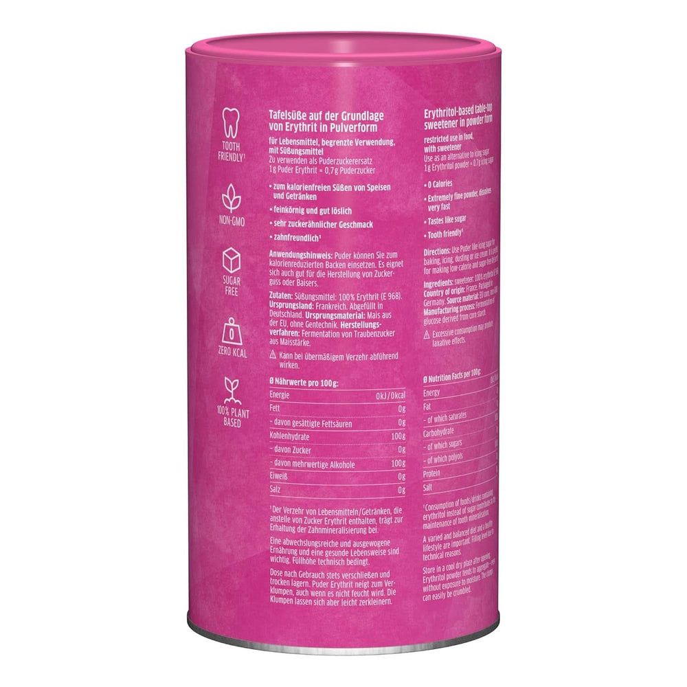 Xucker Cukier puder Erytrytol - Bezkaloryczny zamiennik cukru, 600 gramów Słodziki Naty Shop