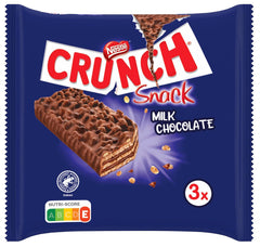 Nestlé Batonik Mleczny Chrupiący Batonik Zbożowy z Czekoladą Mleczną, 9 opakowań (3 x 33 g każdy)
