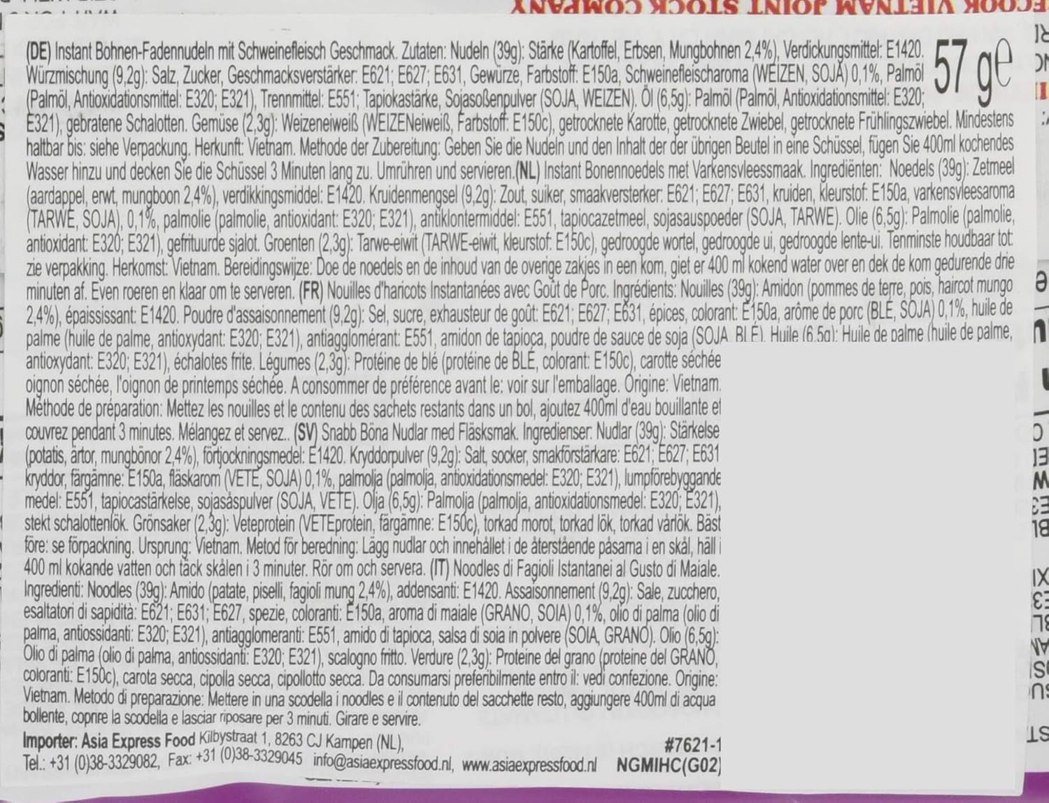 - GD Glass Makaron Natychmiastowy Z Wieprzowiną - (1 x 57g)