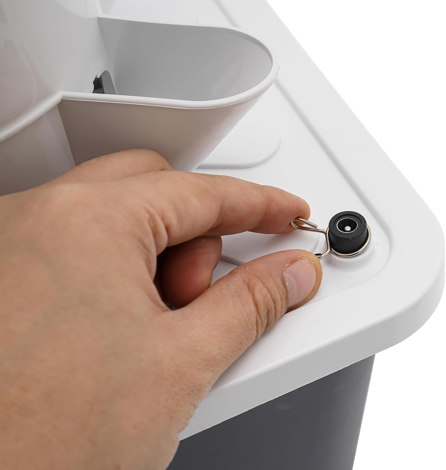 Wieża hydroponiczna z 30 kapsułkami, ogrodowy system uprawy hydroponicznej, 6-poziomowy zestaw do pionowej uprawy hydroponicznej, wieża aeroponiczna z pompą nawadniającą, adapterem i rozsadnikiem (szary)