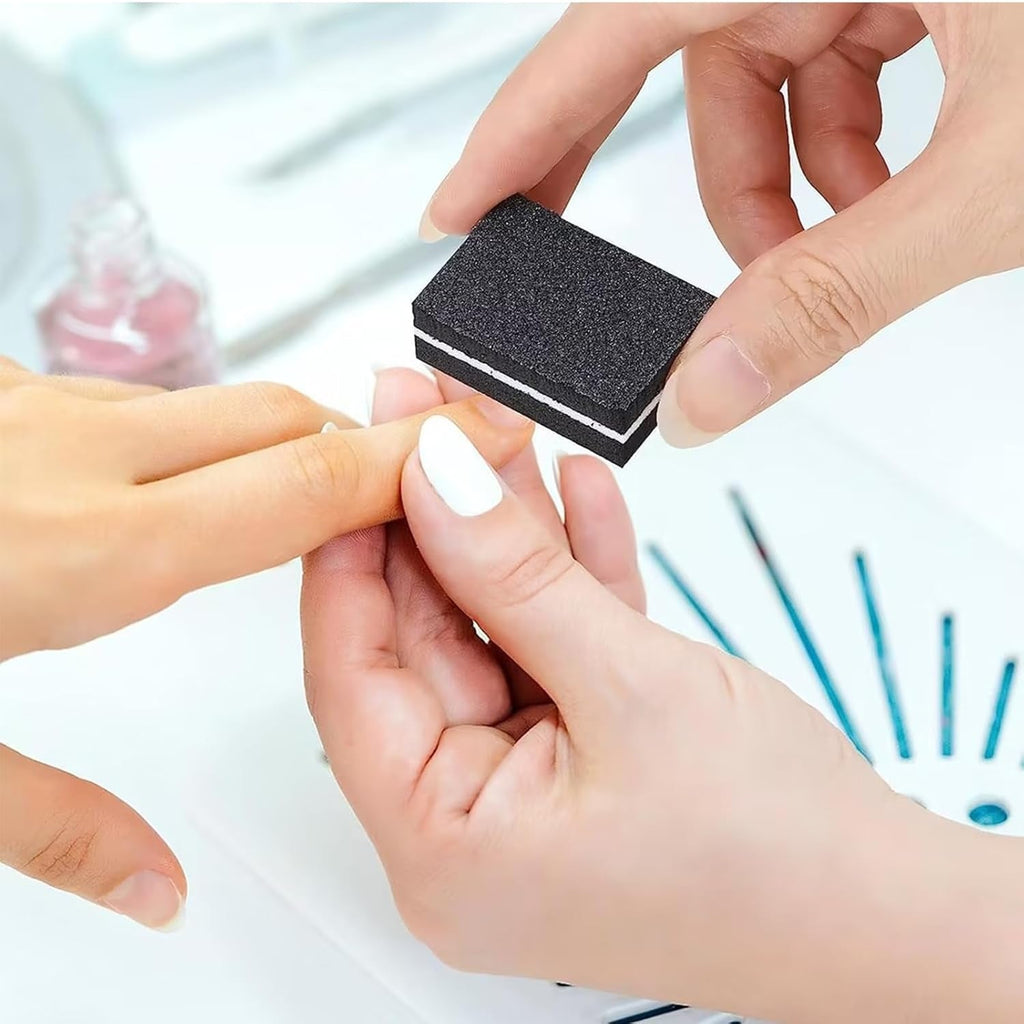 100 de șabloane pentru unghii, șabloane de modelare, autoadezive, cu 4 foi de tampoane adezive transparente pentru unghii și 3 pile de unghii, accesorii pentru extensii de unghii cu gel, pentru unghii artificiale