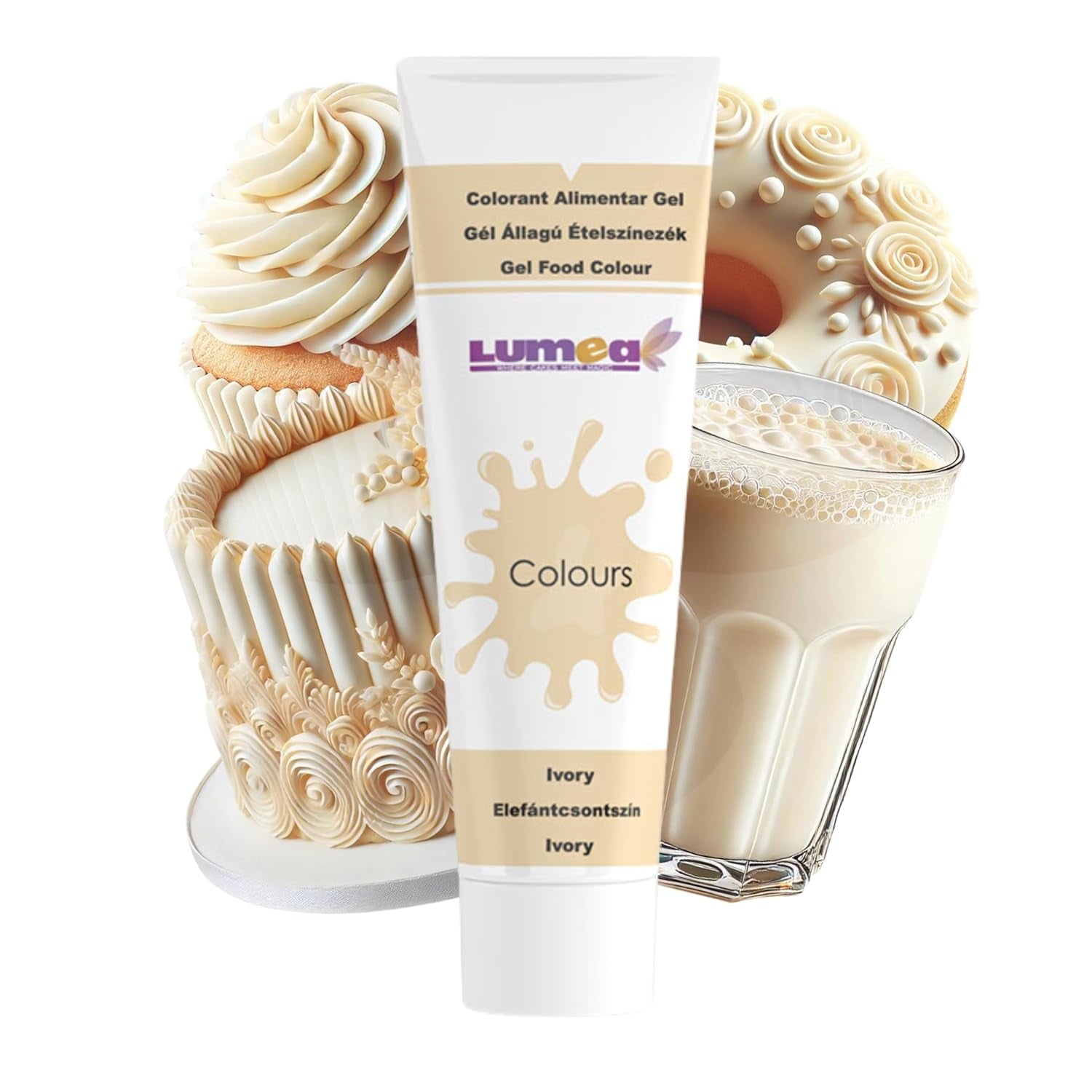 Dekozauber24 Colorant alimentar roșu, gel, 30g, vegan, fără zahăr, foarte concentrat, colorant alimentar roșu pentru fondant, cremă de unt, băuturi și multe altele