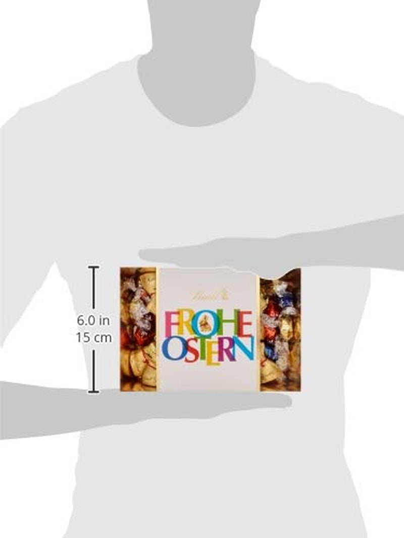 Kolorowe czekoladowe gniazdko wielkanocne Lindt | 310 g | 8 x Mini Złote Króliczki, 26 x Jajka Lindor z mlecznej czekolady, 15 x Jajka Lindor z białą czekoladą, 10 x Jajka Lindor z ciemnej czekolady | Czekolada Wielkanocna | Prezent Czekoladowy