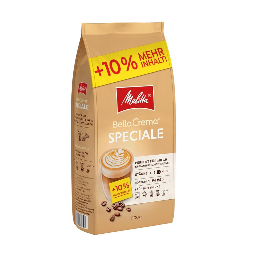 Melitta Bellacrema, boabe de cafea întregi Cafea Naty Shop 1.1 Kg Speciale