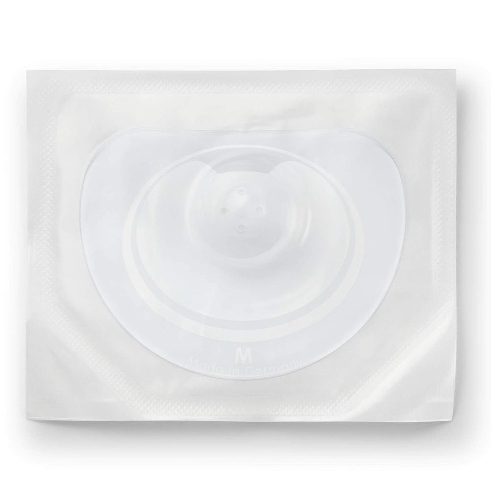 NUK Stillhütchen | Brusthütchen Zum Stillen | Schützt Vor Wunden Brustwarzen | Dünnes Silikon | Duży M (20Mm) | Łącznie z Schutzdozą | 2 Stück Żywność dla niemowląt i akcesoria do karmienia piersią Naty Shop