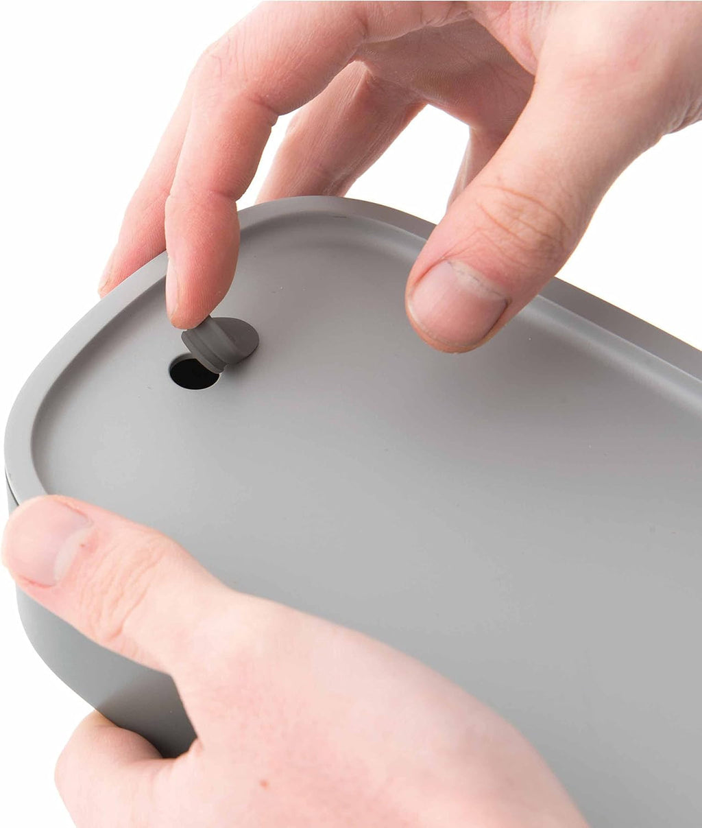 BergHoff cutie bento dublă - Leo (set cutie de prânz 19x12.5x9 cm, două cutii, rezistent la microunde, sigiliu etanș, rezistent la spălarea vaselor, ideal pentru gustări / gustări / salată) 3950126 Cutii depozitare alimente Naty Shop