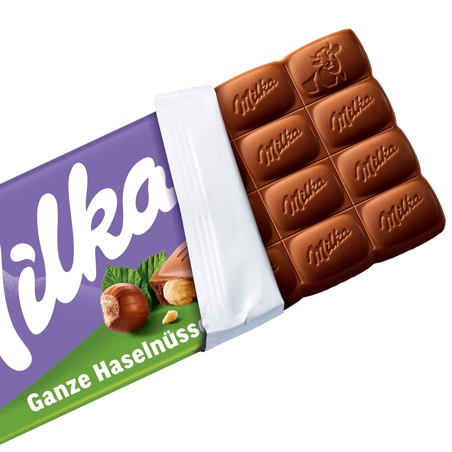 Milka Alpine Czekolada mleczna z całymi orzechami laskowymi - Czekolada z chrupiącymi orzechami - 17 x 95g